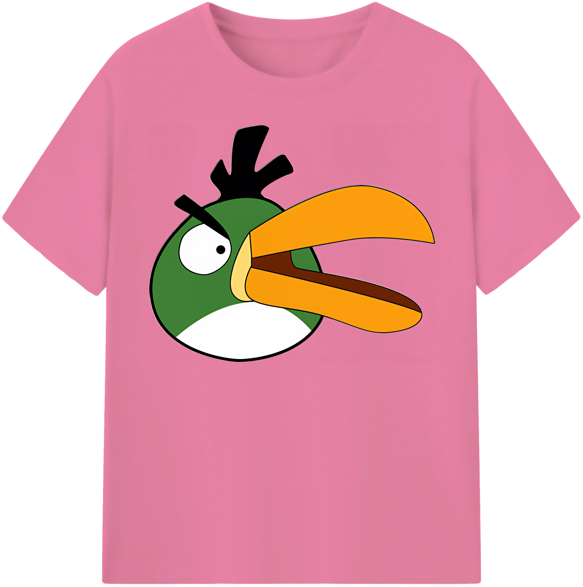 （画像用） Angry Birds アングリーバード 綿100％半袖Tシャツ（フロントプリント）